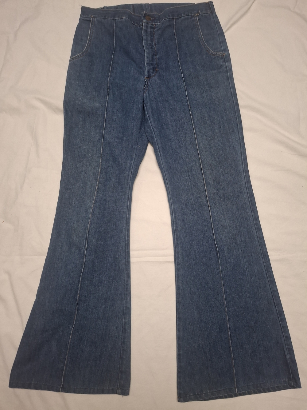 Authentic 70s Liberty Blue Jeans Flare 30 Waist